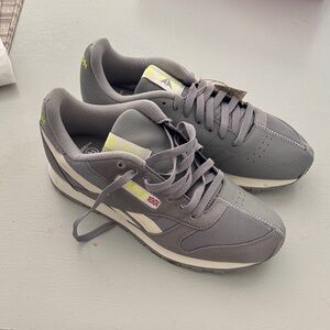 Reebok Men's Charcoal and White Sneakers